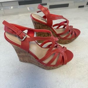 Anna Foret Coral Strappy Wedges size 6.5